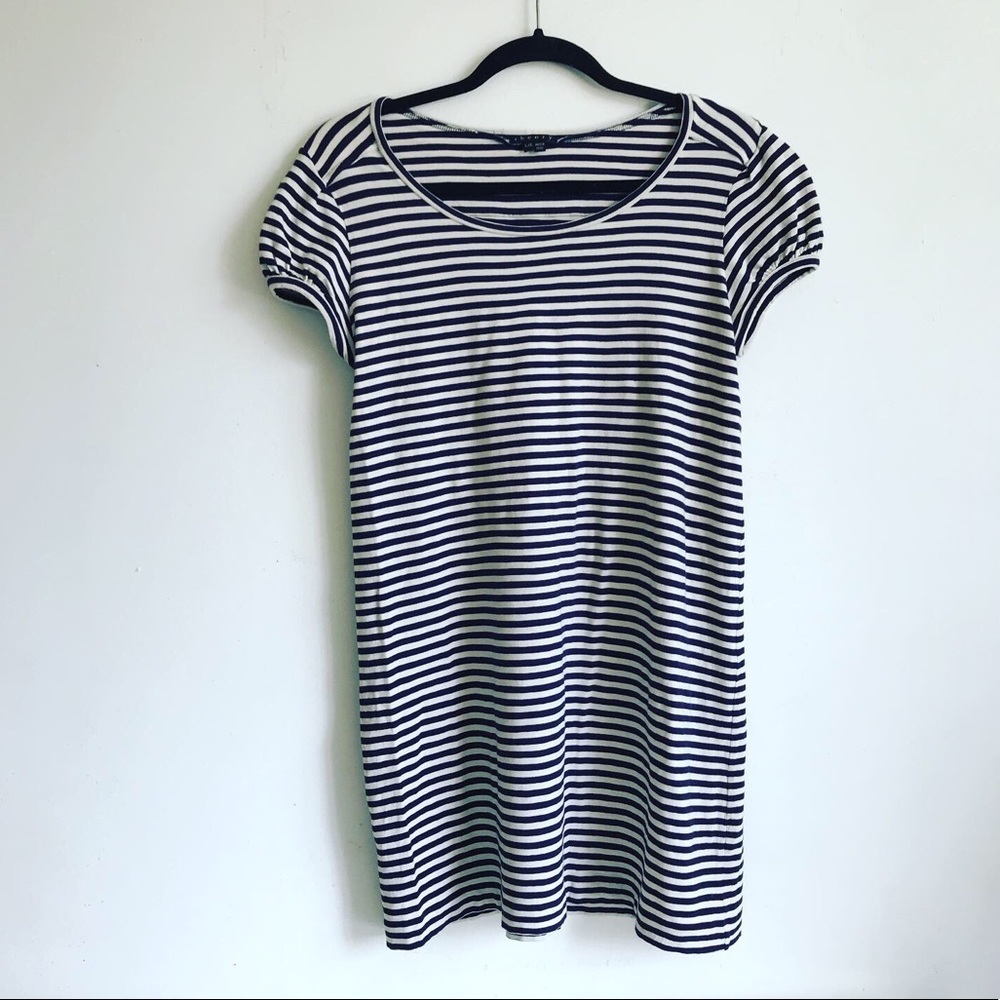 Theory striped Tshirt dress